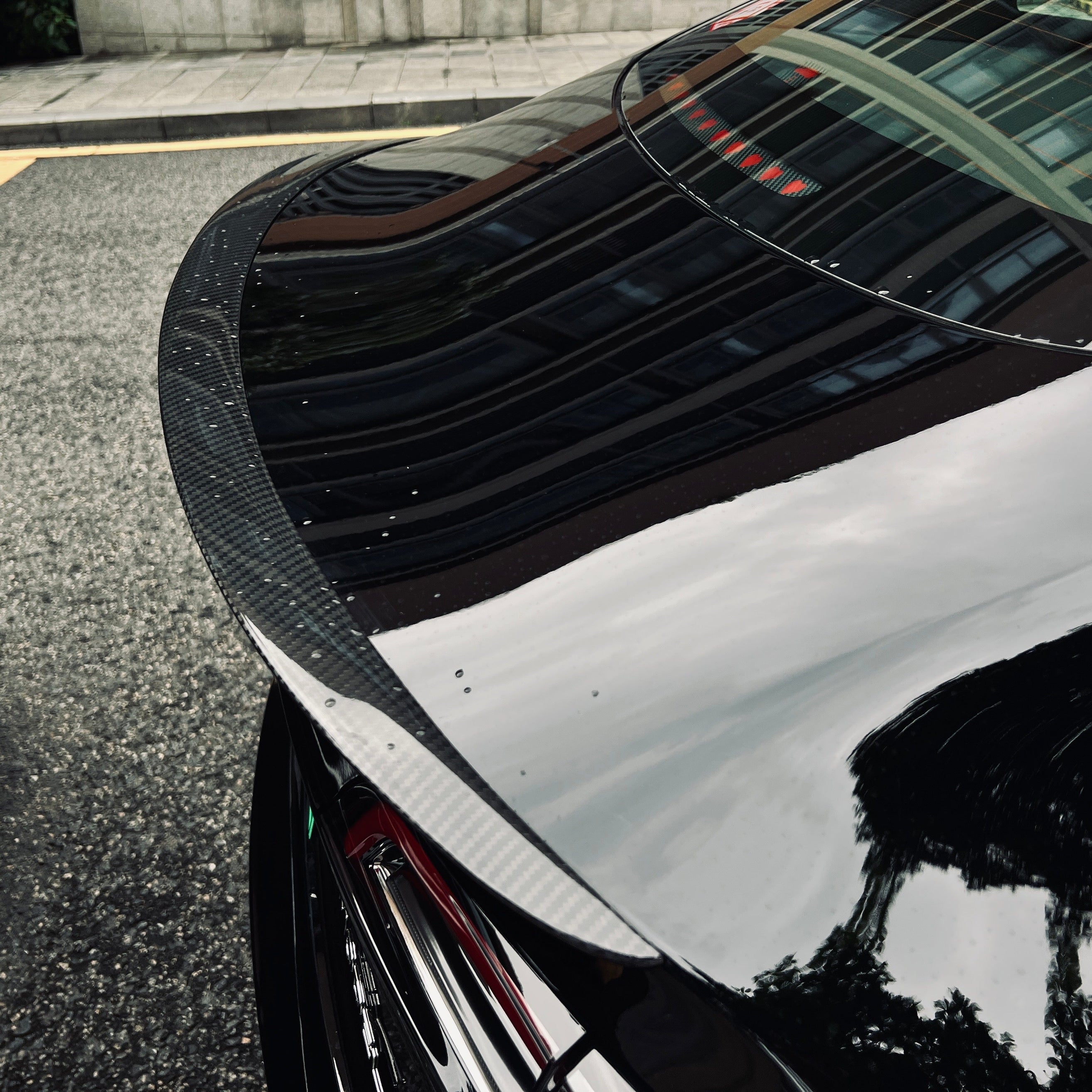 Tesla Model 3 Highland / Y Spoiler Performance OEM Style - Dry Real carbon fiber Exterior Mods