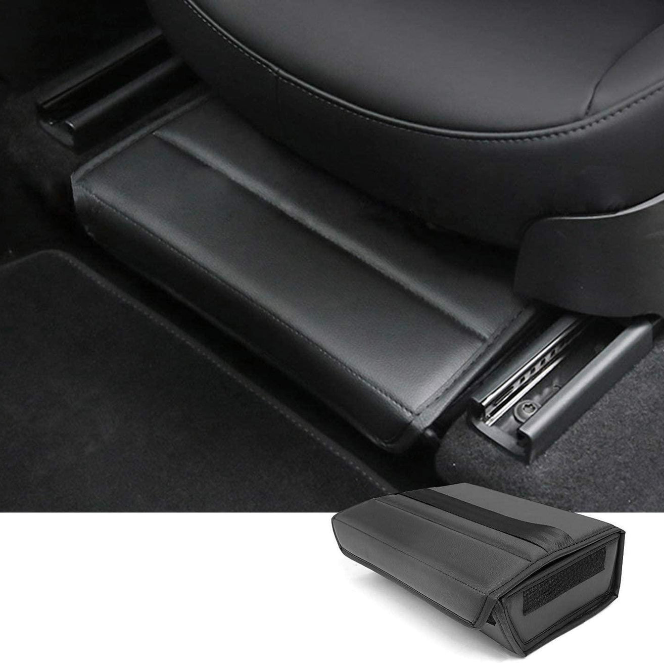 Driver Passenger Seat Organizer Under Seat Storage Box for Tesla Model Y 2020-2023 - Tesla Superior Accessories Store